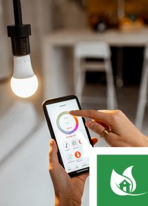 phone app accessing Smart LED Lighting Installation in Littleton